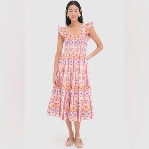 Hill House Home Pink Multi Floral Block Stripe Ellie Nap Dress